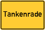 Place name sign Tankenrade
