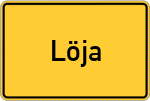 Place name sign Löja