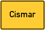Place name sign Cismar, Holstein