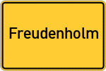 Place name sign Freudenholm