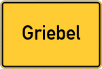 Place name sign Griebel