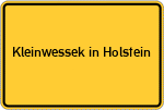 Place name sign Kleinwessek in Holstein