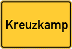 Place name sign Kreuzkamp