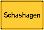Place name sign Schashagen