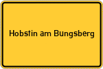 Place name sign Hobstin am Bungsberg
