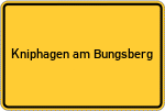 Place name sign Kniphagen am Bungsberg
