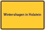 Place name sign Wintershagen in Holstein