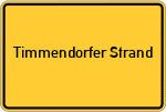 Place name sign Timmendorfer Strand