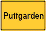 Place name sign Puttgarden