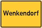 Place name sign Wenkendorf