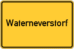 Place name sign Waterneverstorf
