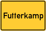 Place name sign Futterkamp