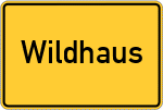 Place name sign Wildhaus