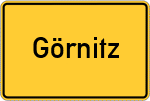 Place name sign Görnitz