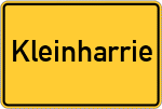 Place name sign Kleinharrie, Forsthaus