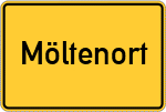 Place name sign Möltenort