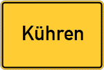 Place name sign Kühren