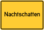 Place name sign Nachtschatten, Holstein