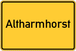 Place name sign Altharmhorst
