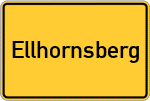 Place name sign Ellhornsberg
