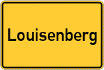 Place name sign Louisenberg