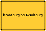 Place name sign Kronsburg bei Rendsburg