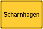 Place name sign Scharnhagen