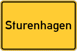 Place name sign Sturenhagen
