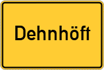 Place name sign Dehnhöft