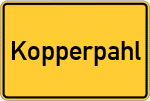 Place name sign Kopperpahl