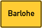 Place name sign Barlohe