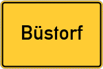 Place name sign Büstorf