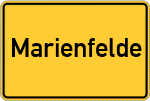 Place name sign Marienfelde