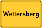 Place name sign Wettersberg, Gemeinde Todenbüttel