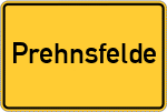 Place name sign Prehnsfelde