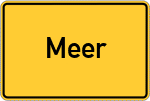 Place name sign Meer