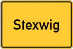Place name sign Stexwig