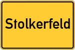 Place name sign Stolkerfeld