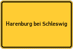 Place name sign Harenburg bei Schleswig