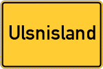 Place name sign Ulsnisland