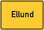 Place name sign Ellund