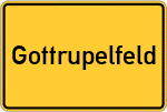 Place name sign Gottrupelfeld