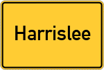 Place name sign Harrislee