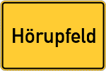 Place name sign Hörupfeld