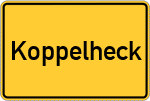 Place name sign Koppelheck