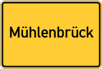 Place name sign Mühlenbrück