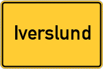 Place name sign Iverslund
