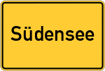 Place name sign Südensee
