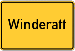 Place name sign Winderatt