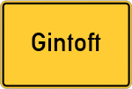 Place name sign Gintoft